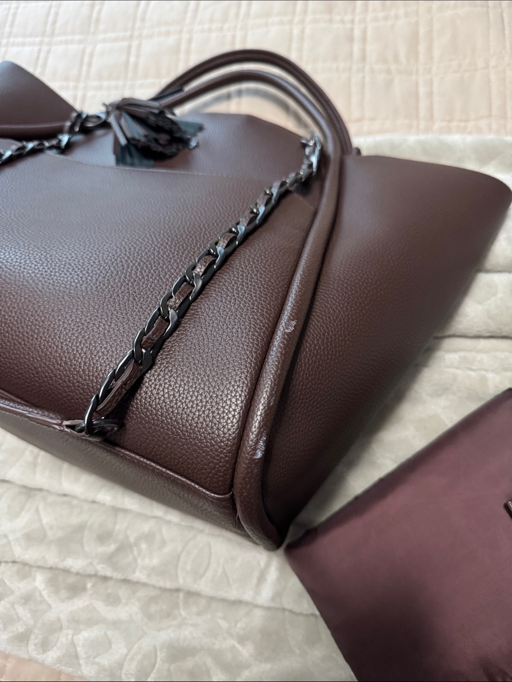 Itzy Ritzy Boss Tote Espresso - Picture 7 of 8